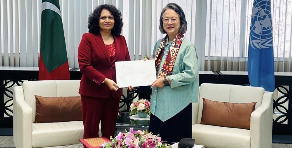The Permanent Representative of the Republic of Maldives presents Letter of Credence to Under-Secretary-General of the United Nations and Executive Secretary of the Economic and Social Commission for Asia and the Pacific (ESCAP)